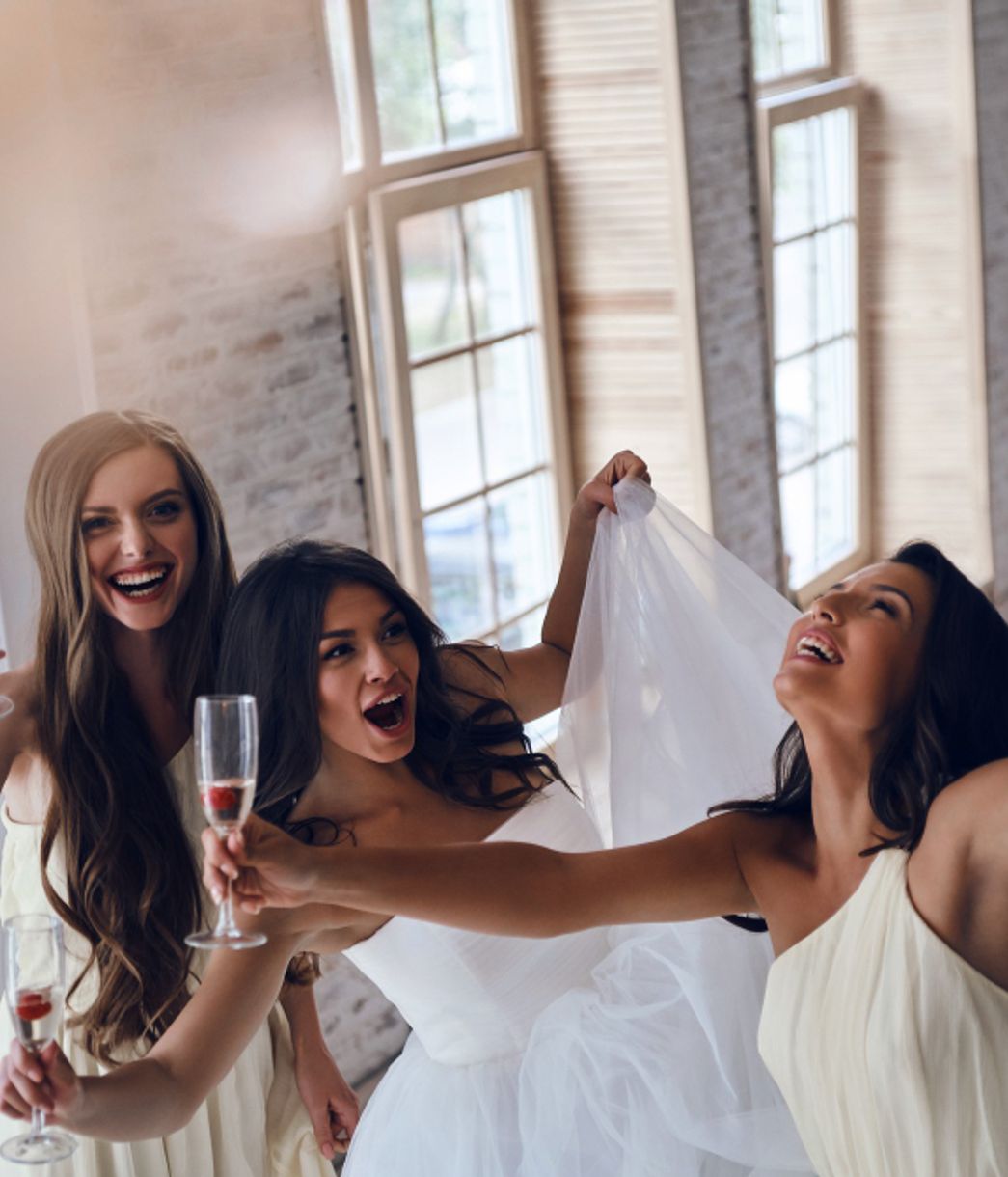 women celebrating together